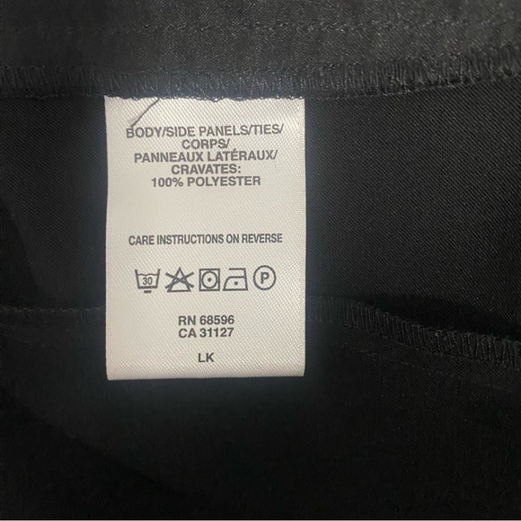 DKNYC Women’s Elastic Drawstring Waist Pants Sz1X Body Side Panels/Ties 💯 Poly - Picture 12 of 13